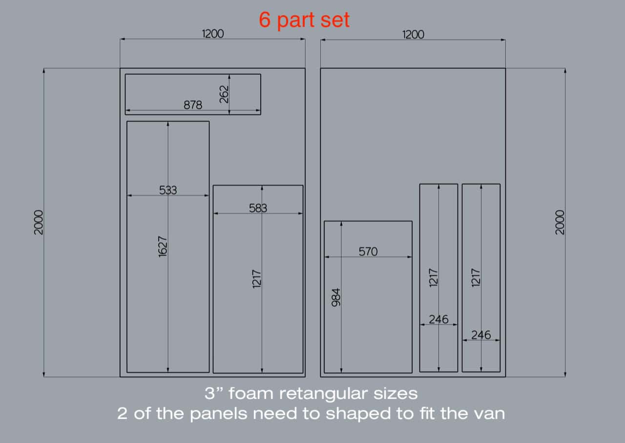 EVO U-SHAPE BED SYSTEM (FOLDING) FOR T5/T6 SWB - Image 12