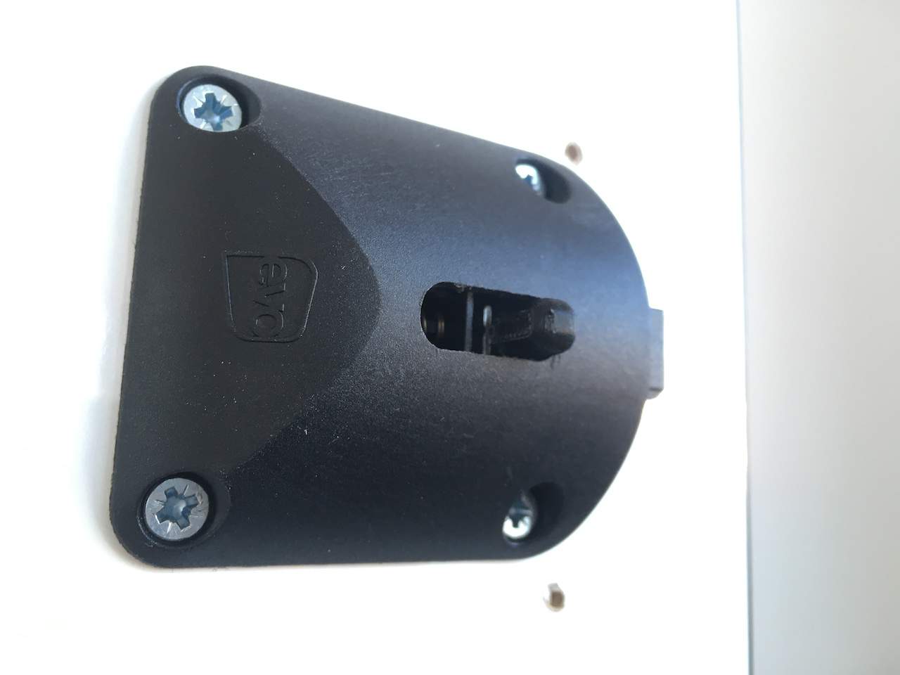Evomatic shower Door handle / toilet - With inner sliding pin to open from the inside.