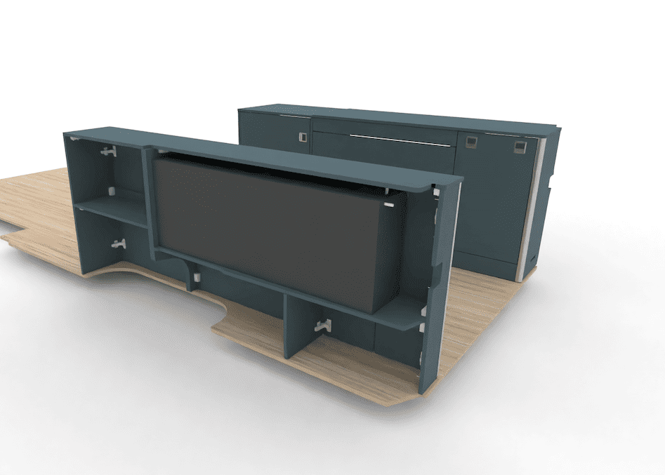 Under platform bed storage (D4) Sprinter 2006 onwards LWB (Z1.1) - Image 3