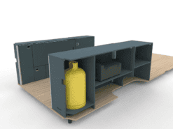 Alternative view of Under platform bed storage (D4) Sprinter 2006 onwards LWB (Z1.1)