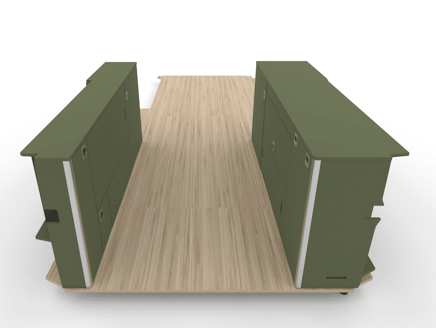 Under platform bed storage Z1.1 ( D3)- Crafter 2017 onwards - LWB