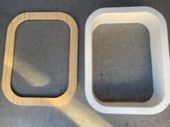 Alternative view of Window inner frame + Bamboo frame