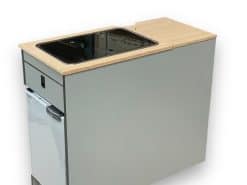 Alternative view of EVO Twin Slider Kitchen With .4 Double Opening Wardrobe