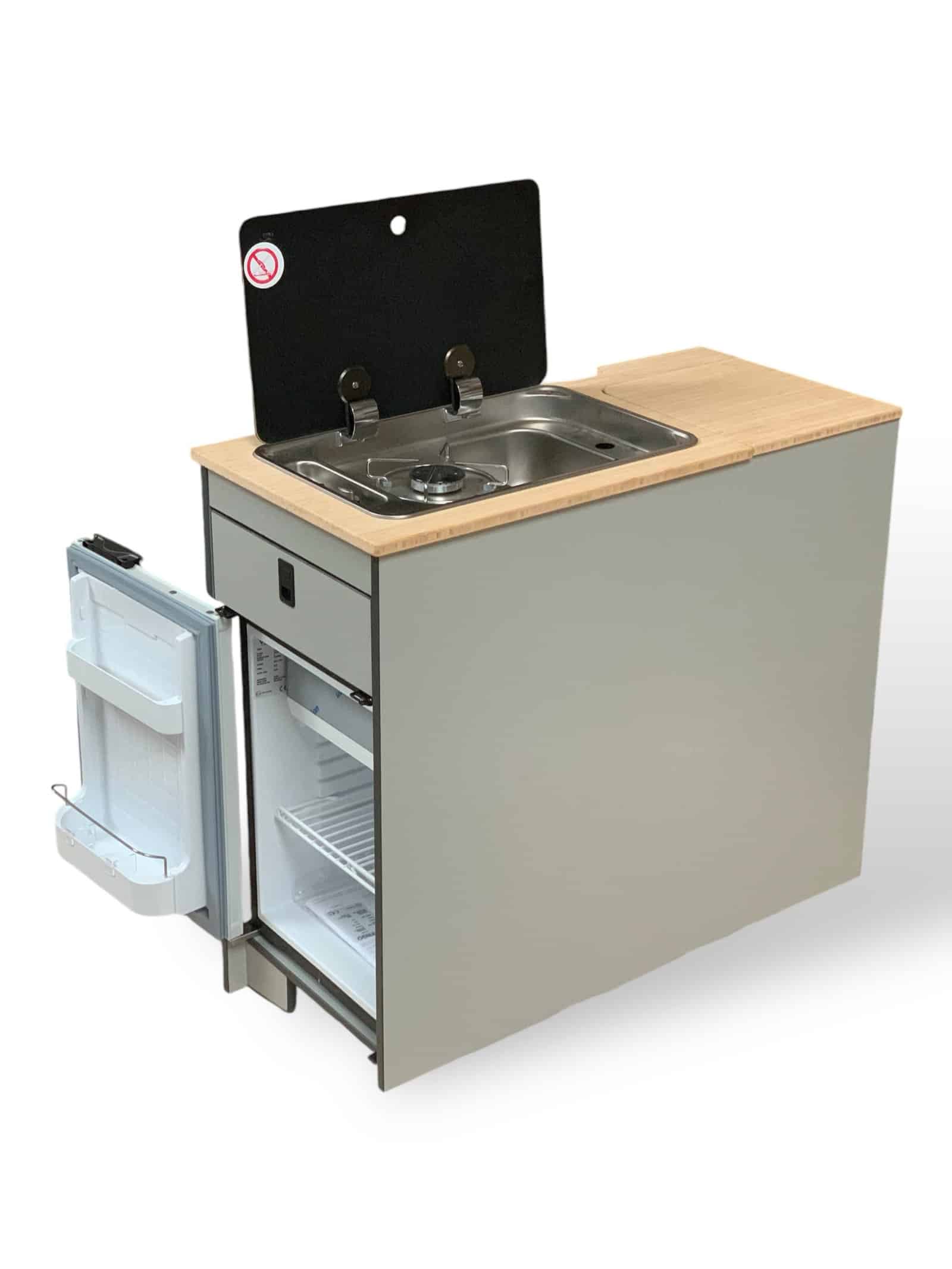 EVO Twin Slider Kitchen With .6 Half Wardrobe LWB - Image 6
