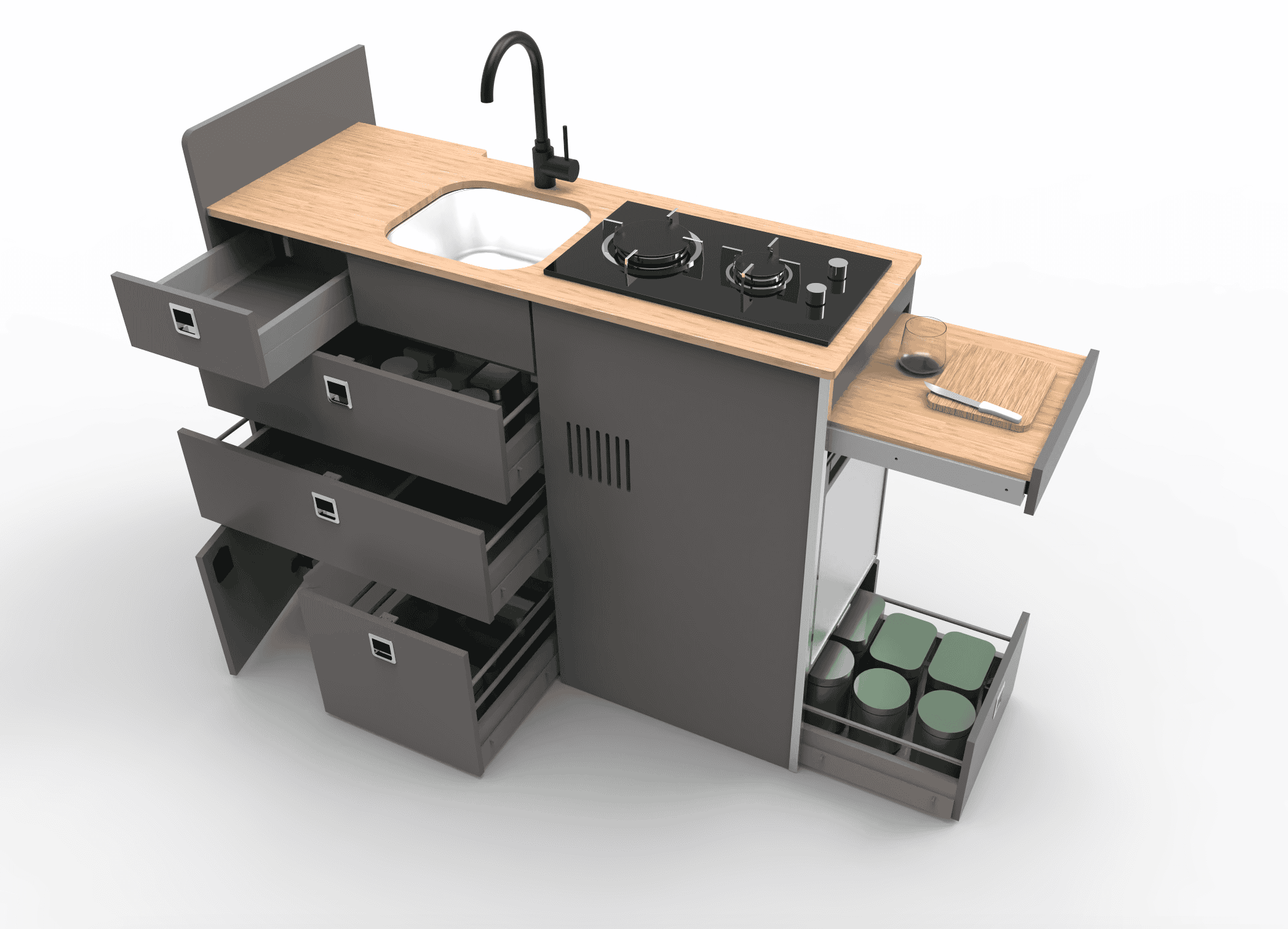 EVO V11.1 LARGE VANS Side door kitchen pod - Image 11