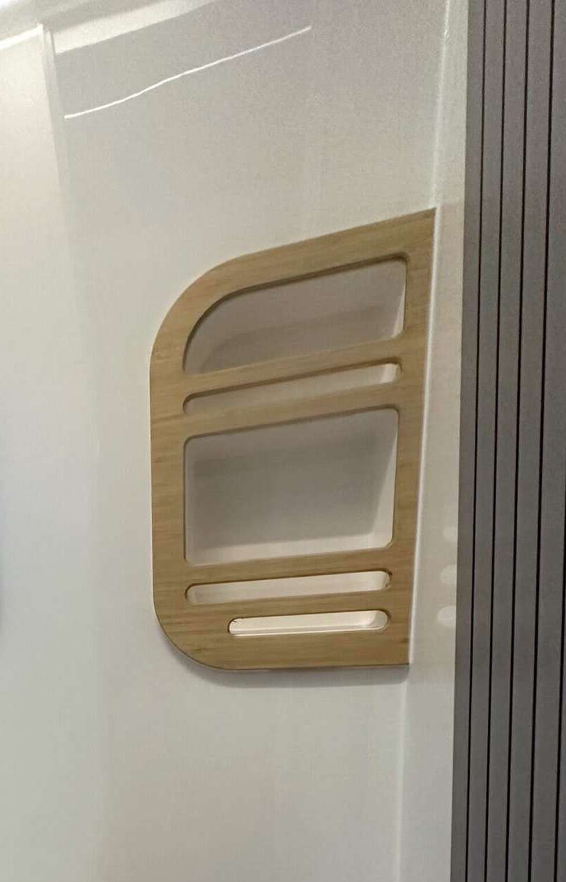 Shower B Alcove + Bamboo surround