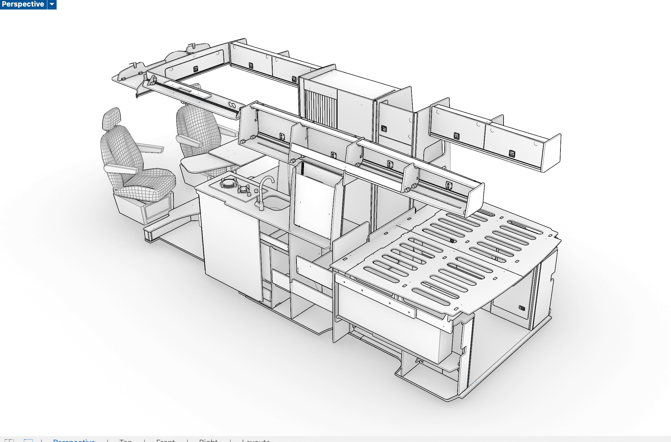 Design 8 Plan view - Crafter LWB +2017 & Product List - Image 8