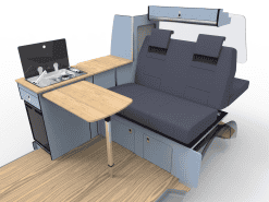 EVO Twin Slider Kitchen With .6 Half Wardrobe T5 T6 Short Wheel Base