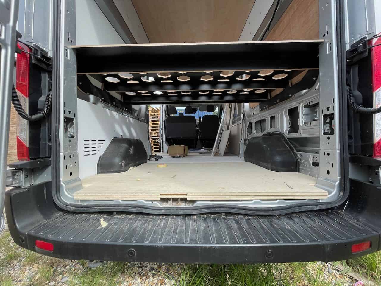 REAR BED PLATFORM FORD TRANSIT MK8 L3 - Black Heksa SALE - Image 5