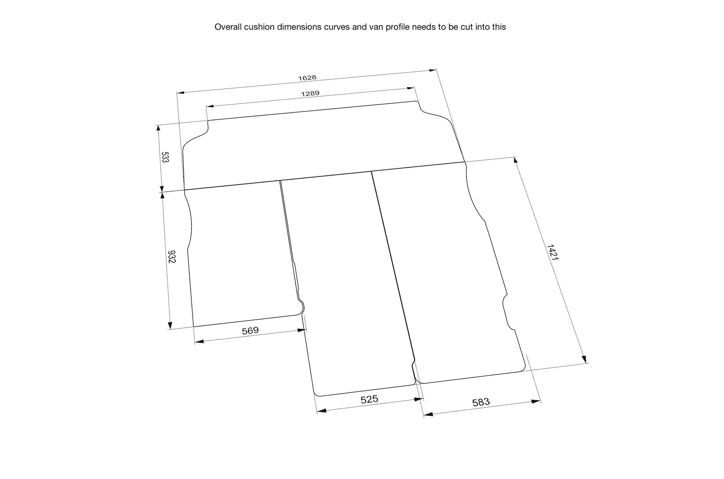 EVO U SHAPE BED SYSTEM (FOLDING) FOR T5/T6 LWB - Image 19