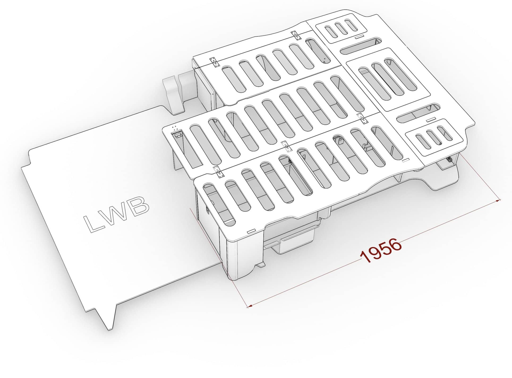 EVO U SHAPE BED SYSTEM (FOLDING) FOR T5/T6 LWB - Image 18