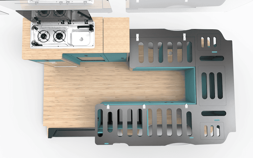 EVO U SHAPE BED SYSTEM (FOLDING) FOR T5/T6 LWB - Image 20