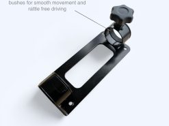 Alternative view of EVO STAINLESS STEEL SWING OUT PASSENGER SEAT LEG AND TABLE ( Folds vertically to store )
