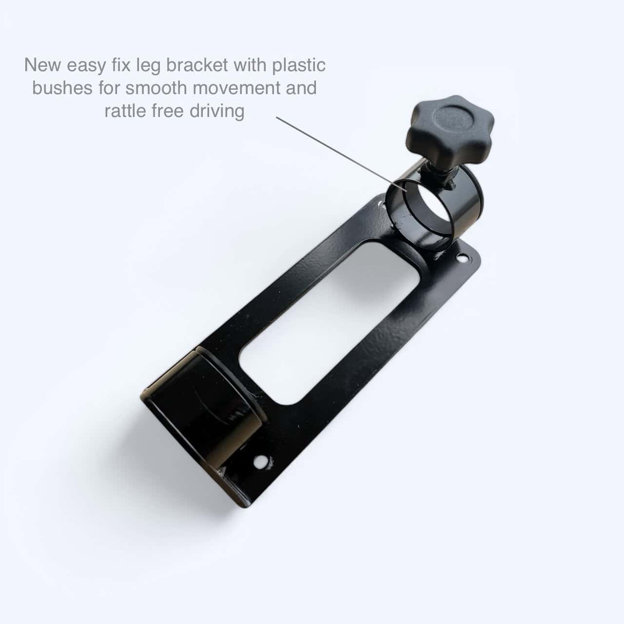 EVO STAINLESS STEEL SWING OUT PASSENGER SEAT LEG AND TABLE ( Folds vertically to store ) - Image 2
