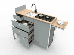 EVO V11.3 LARGE VANS Side door kitchen pod