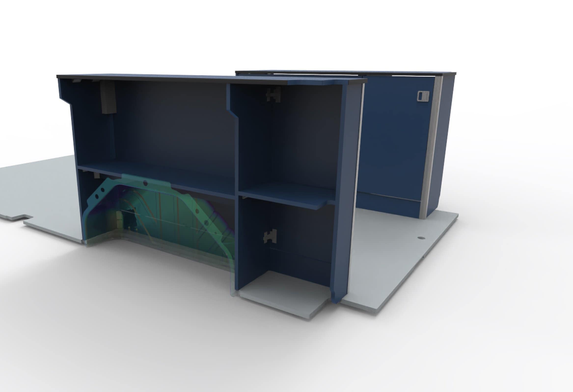 Under platform bed storage ( K ) FORD TRANSIT MK8 L3 FWD - Image 7