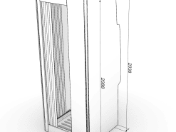 Alternative view of Shower Toilet Cubicle D - Ford L3 H3 Mk8 ( ** COLLECTION ONLY. Too tall to send on a single pallet 2088mm height ** )