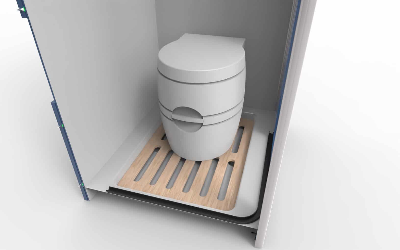 Shower Toilet Cubicle D - Ford L3 H3 Mk8 ( ** COLLECTION ONLY. Too tall to send on a single pallet 2088mm height ** ) - Image 6