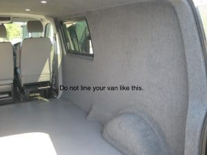 How to carpet line your van