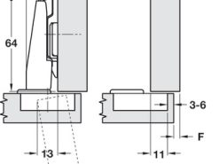 Unsprung OVERLAY HINGE
