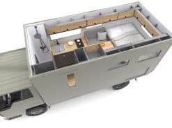 overland habitation box furniture EVO - fuso canter5