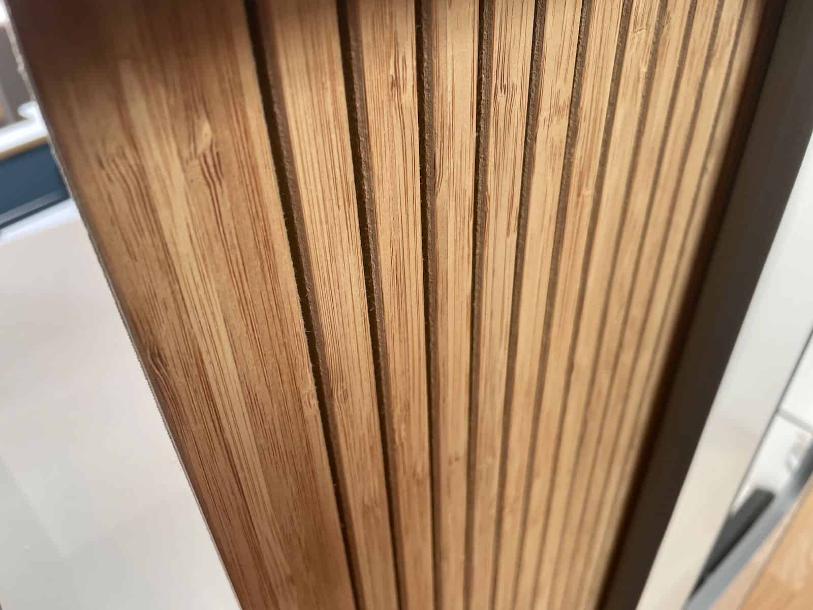 Bamboo Tambour door 745 ( slat length ) x 350 mm - Image 2