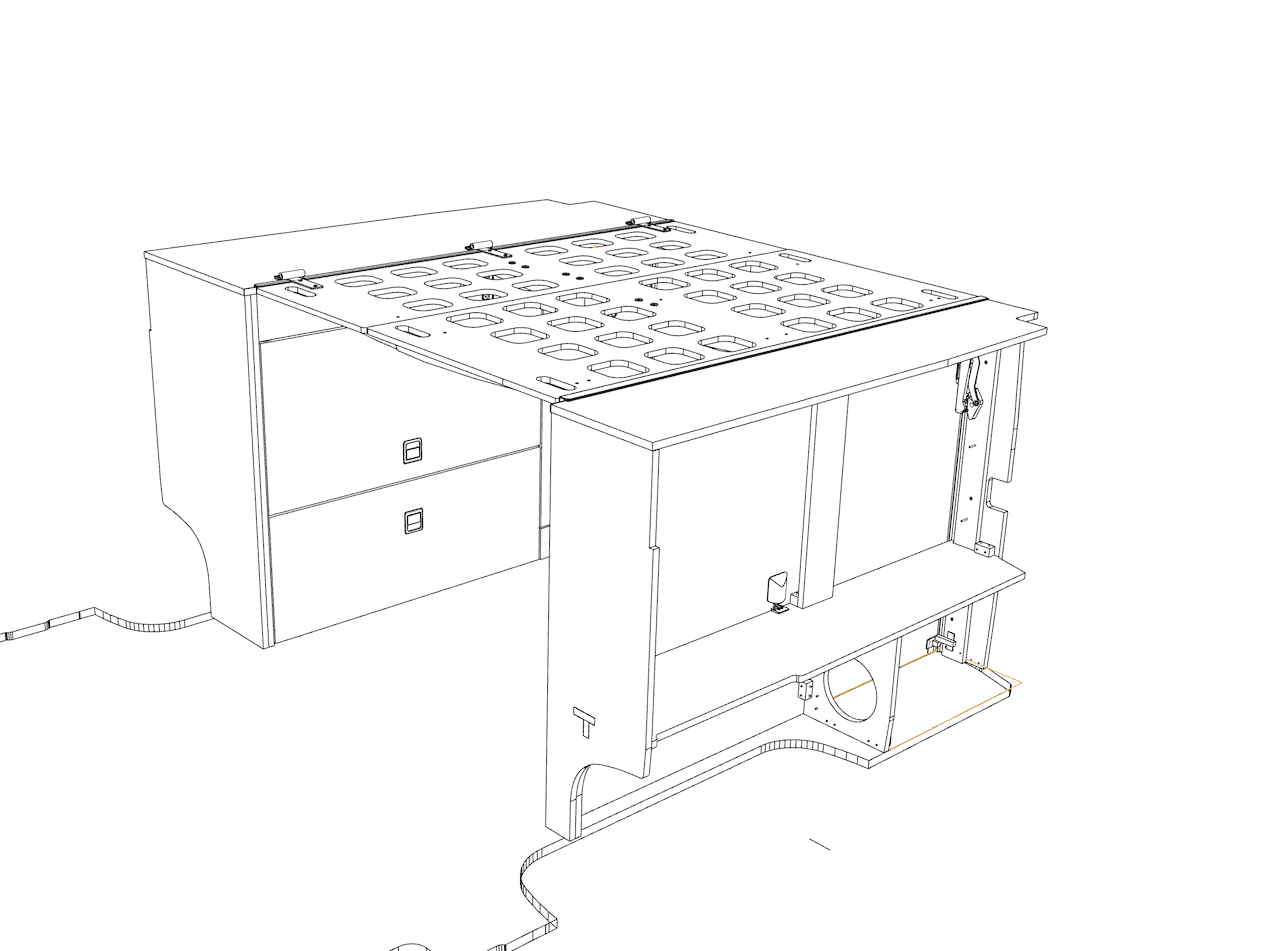 EVO MultiSpace Bed - VW Crafter 2017 to present MWB van - Image 13