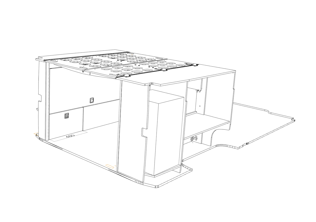 EVO MultiSpace Bed - VW Crafter 2017 to present MWB van - Image 11