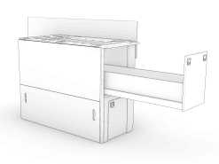 Alternative view of Lifting Bed with Storage ( Y ) DRAWER ADD-ON ONLY