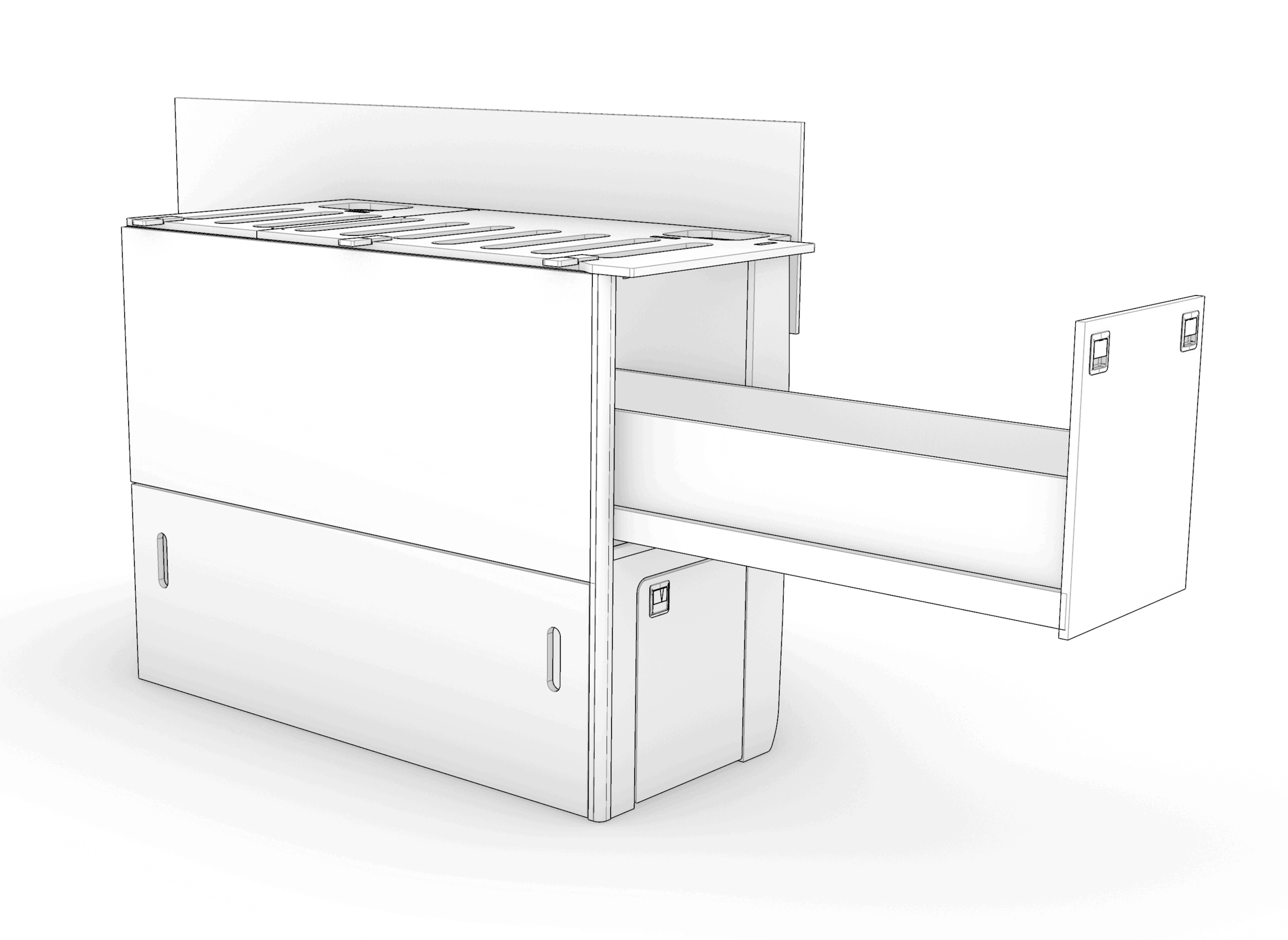 Lifting Bed with Storage ( Y ) DRAWER ADD-ON ONLY - Image 2