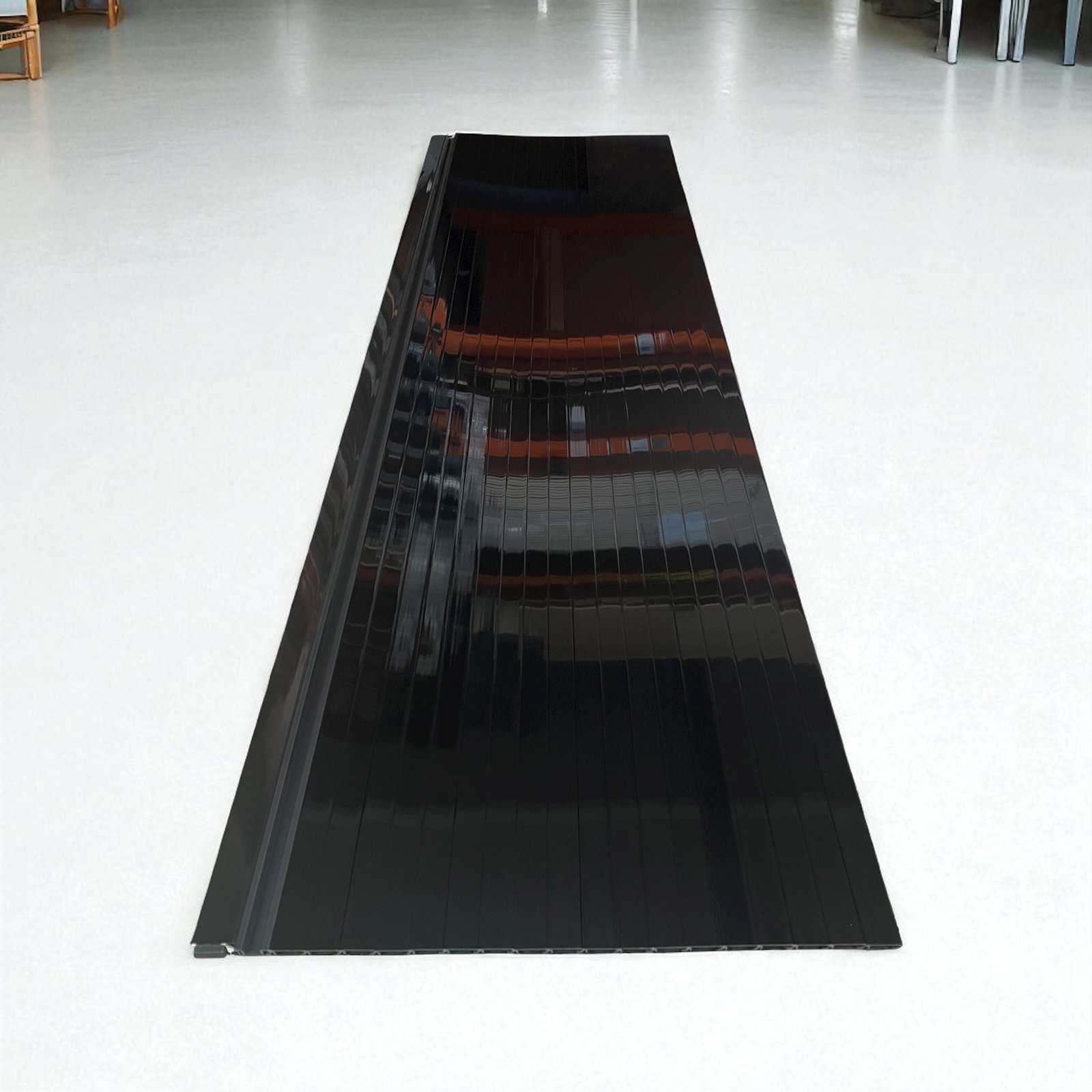 Black Tambour Door for Shower Toilet Cubicle 2000 x 600 mm