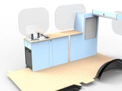 Alternative view of EVO Twin Slider Kitchen With .6 Half Wardrobe LWB