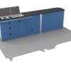 B7.3P Long wheel base T5 T6 FURNITURE LOW LEVEL AZUL MINERAL GLOSS BLACK TOP.53