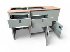 Alternative view of U SHAPE KITCHEN POD V2 HALO - LWB VW T5 T6