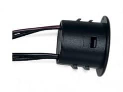 Alternative view of Round Black touch sensitive dimmable LED switch