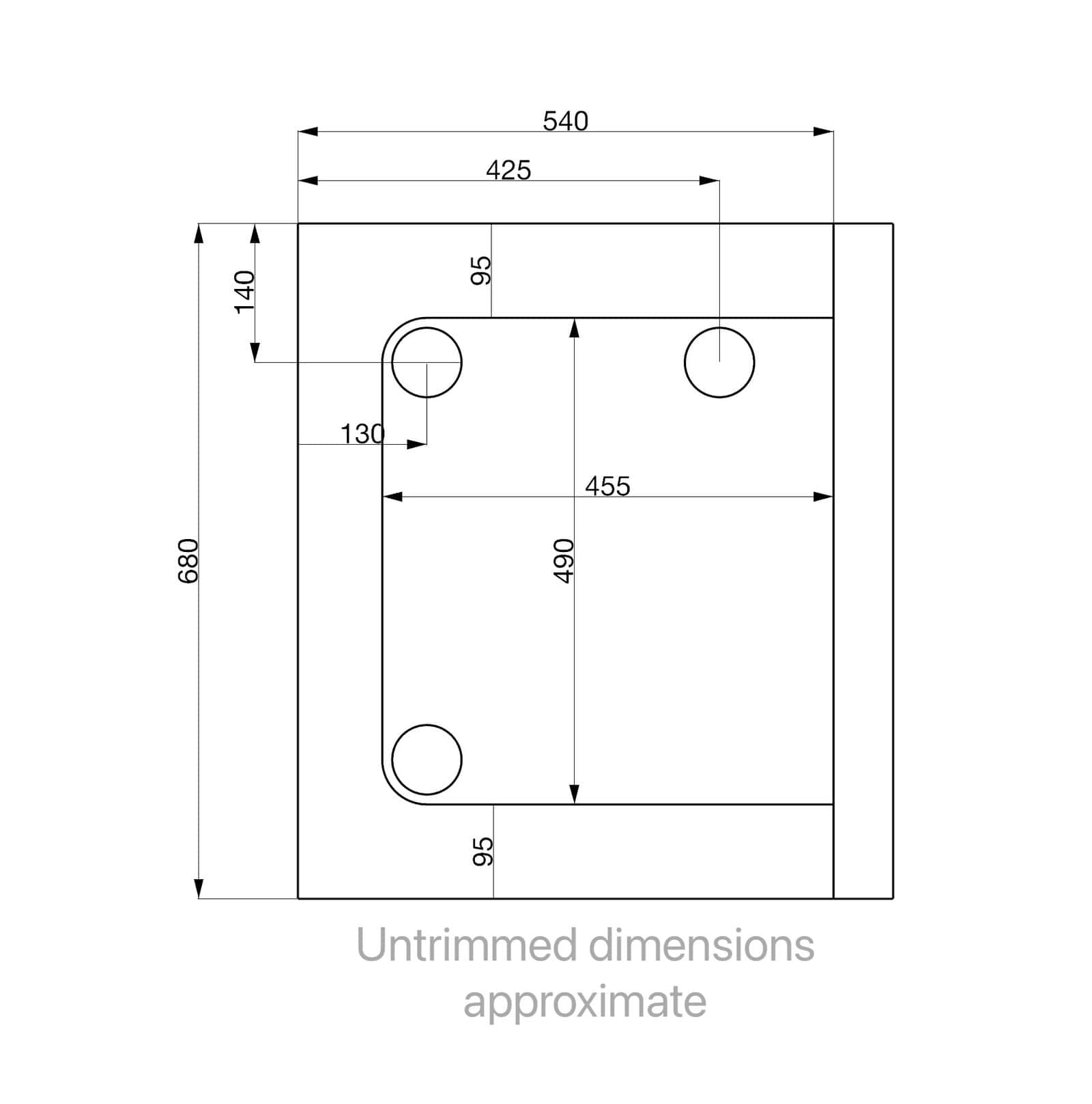 Shower Tray G ( Fits our shower D or C ) - Image 2