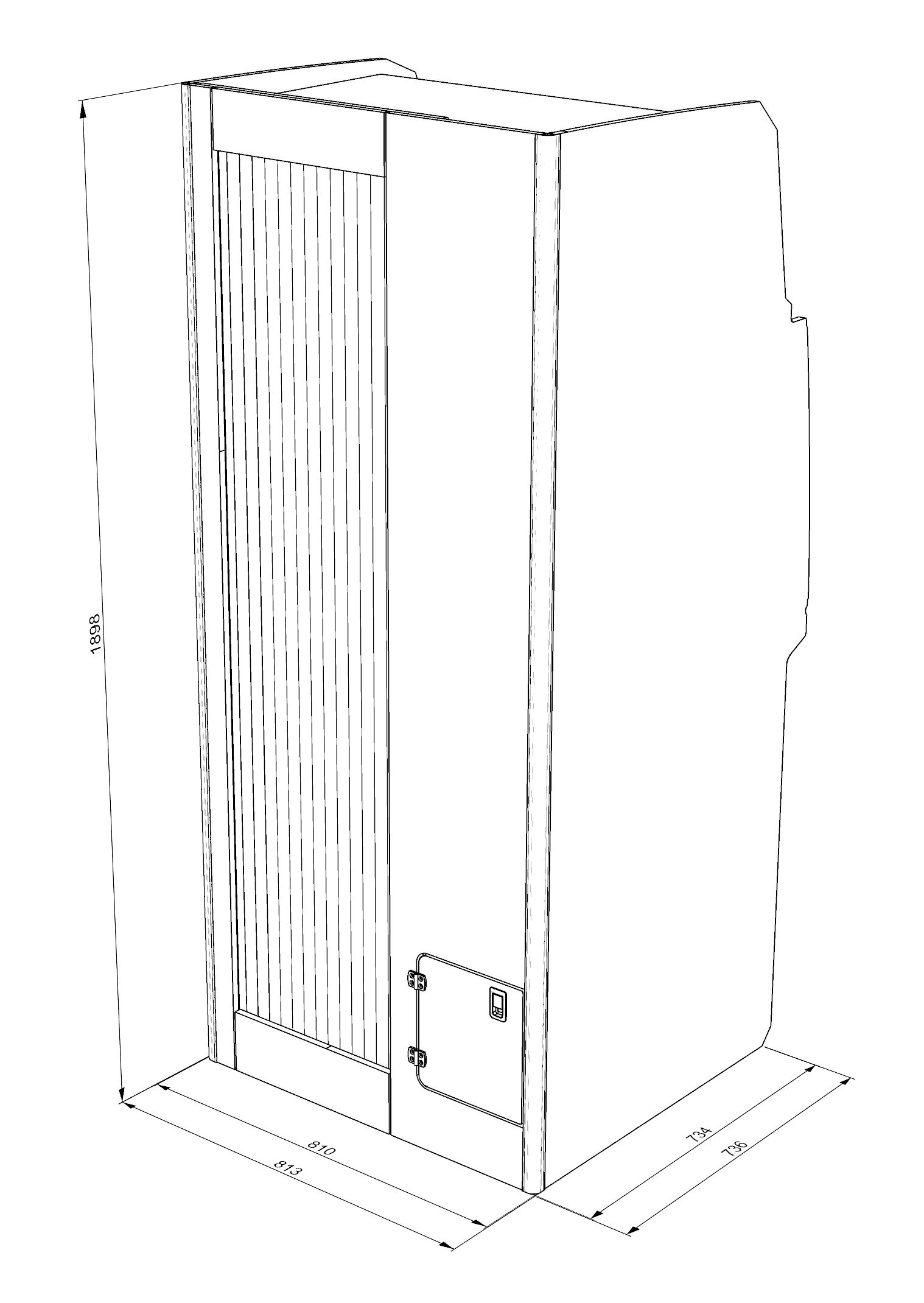 Shower Toilet Cubicle C - Citroen Relay / Peugeot Boxer / Fiat Ducato MK3 L3H2 - Image 7
