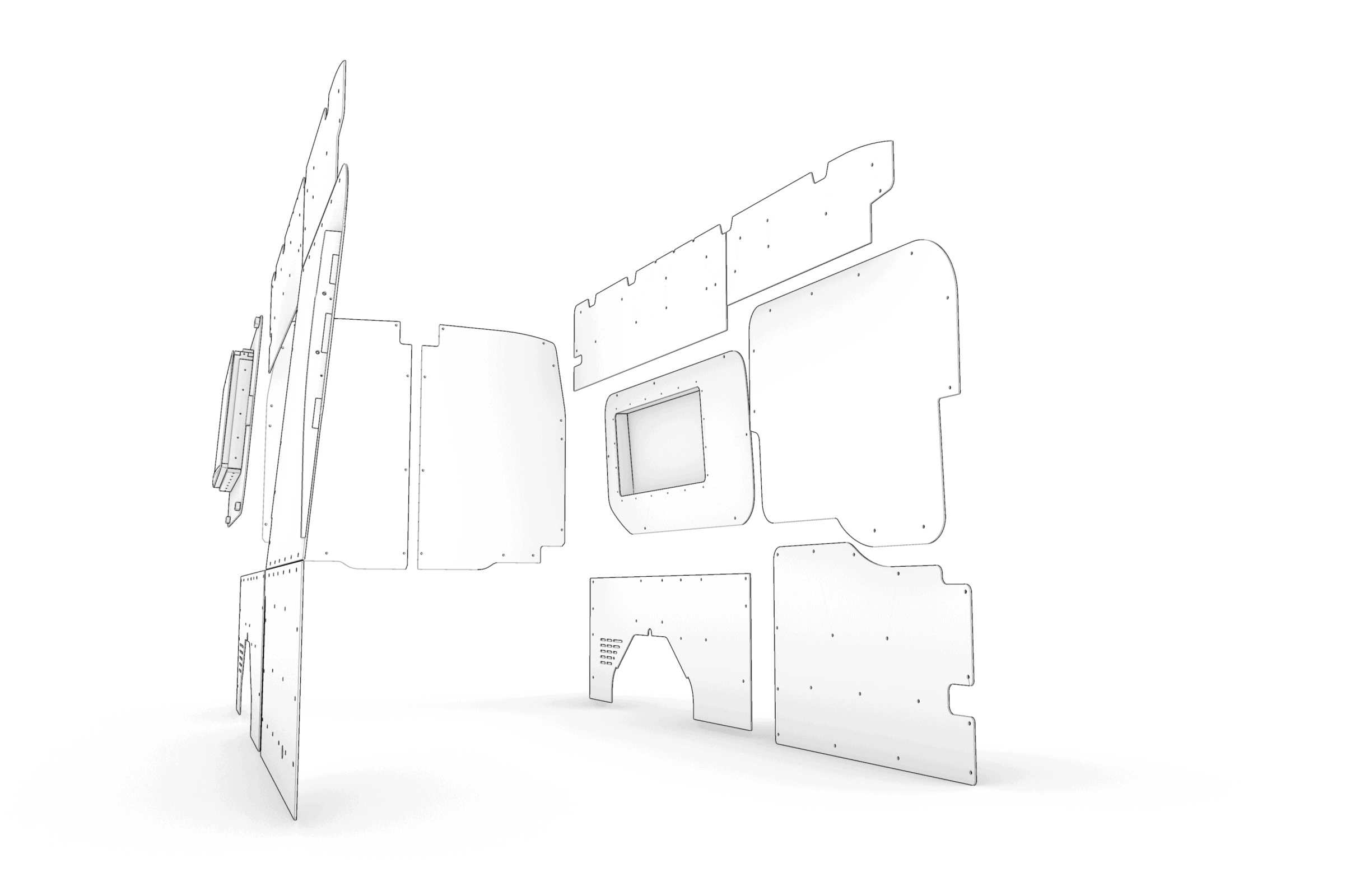 FORD TRANSIT MK 8 L3-H3 SIDE PANELS - Image 3