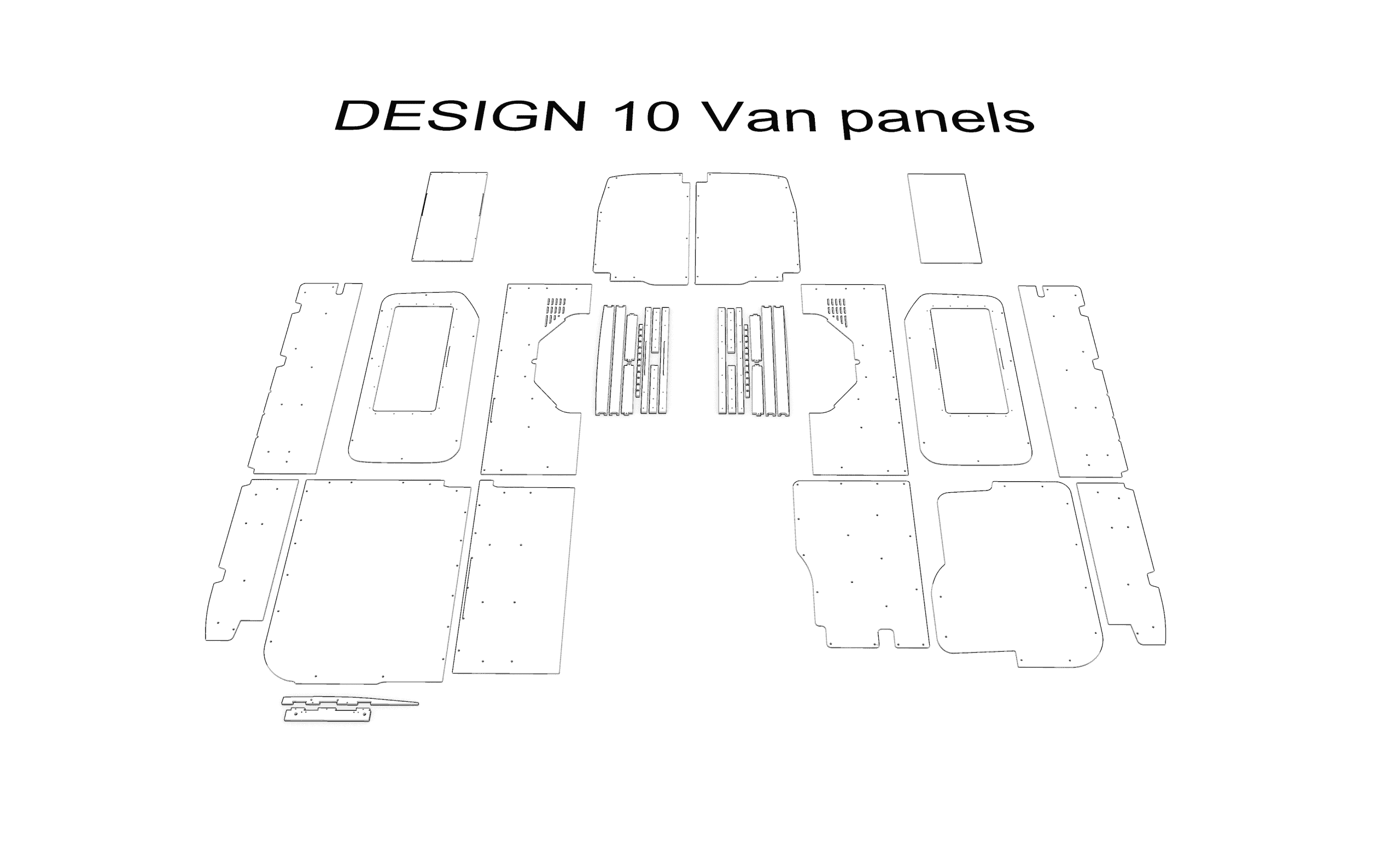 FORD TRANSIT MK 8 L3-H3 SIDE PANELS - Image 2