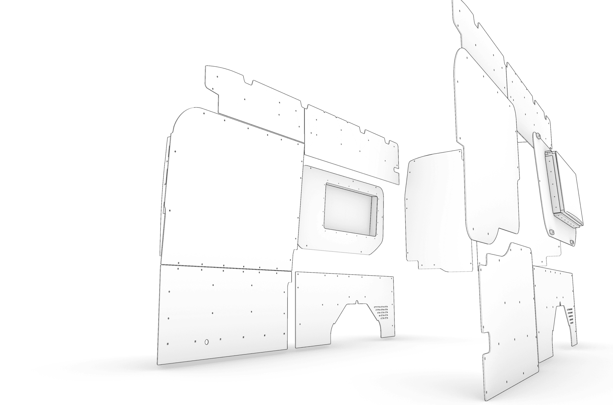 FORD TRANSIT MK 8 L3-H3 SIDE PANELS - Image 4
