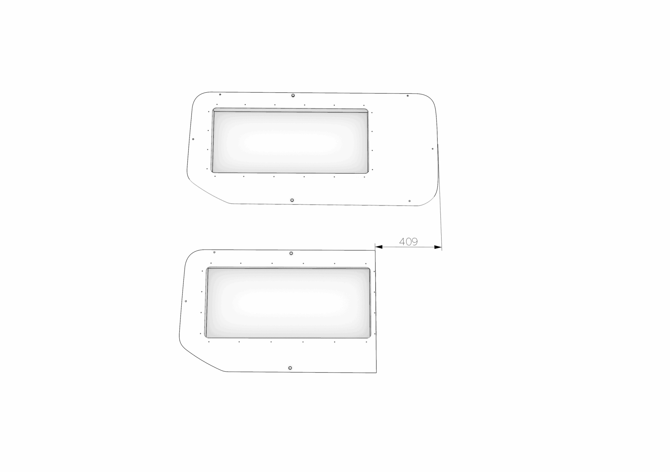 FORD TRANSIT MK 8 L3-H3 SIDE PANELS - Image 7