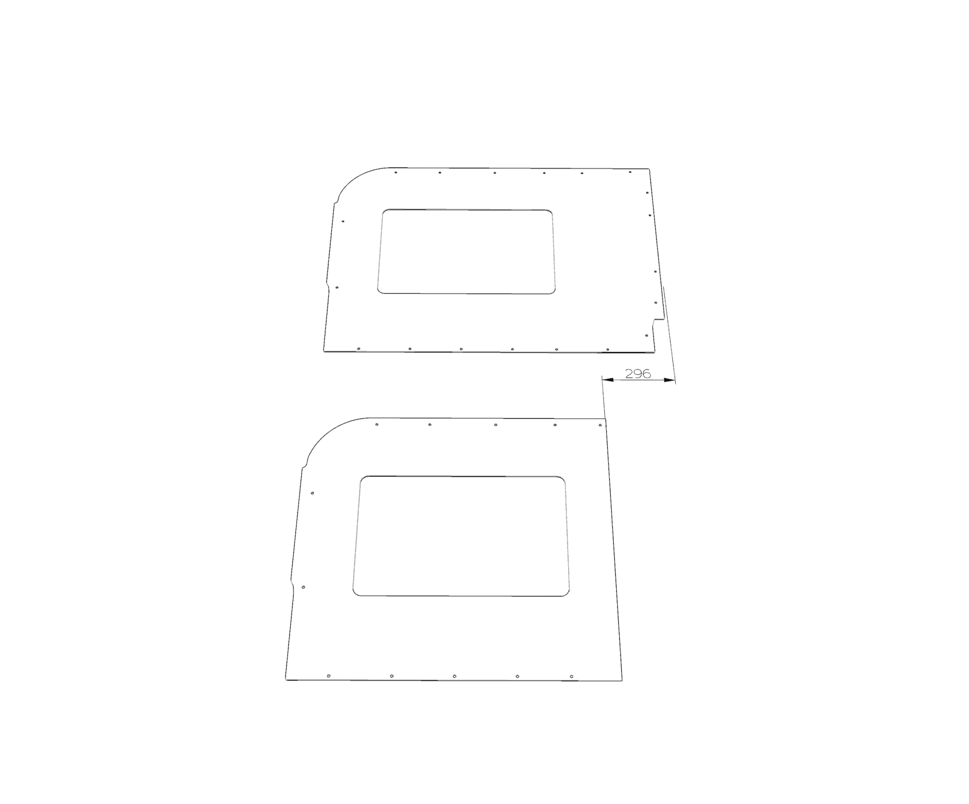 FORD TRANSIT MK 8 L3-H3 SIDE PANELS - Image 8