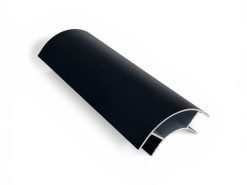 40mm Radius Aluminium Corner - BLACK CHARCOAL Satin Finish ( various lengths and quantities available )