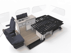 EVO U SHAPE BED SYSTEM (FOLDING) FOR VW T7 FORD - LWB