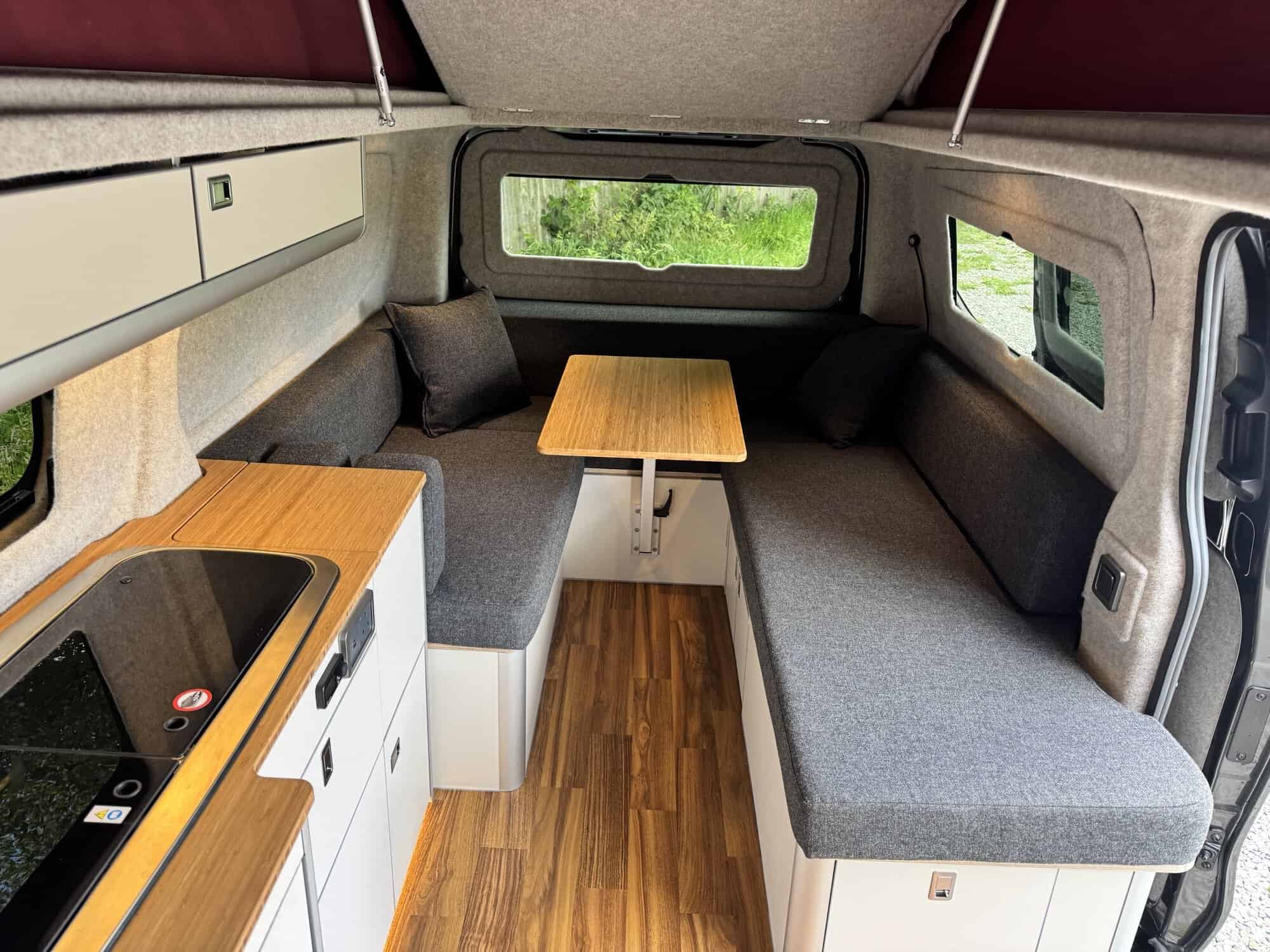 EVO U SHAPE BED SYSTEM (FOLDING) FOR VW T7 FORD - LWB - Image 2