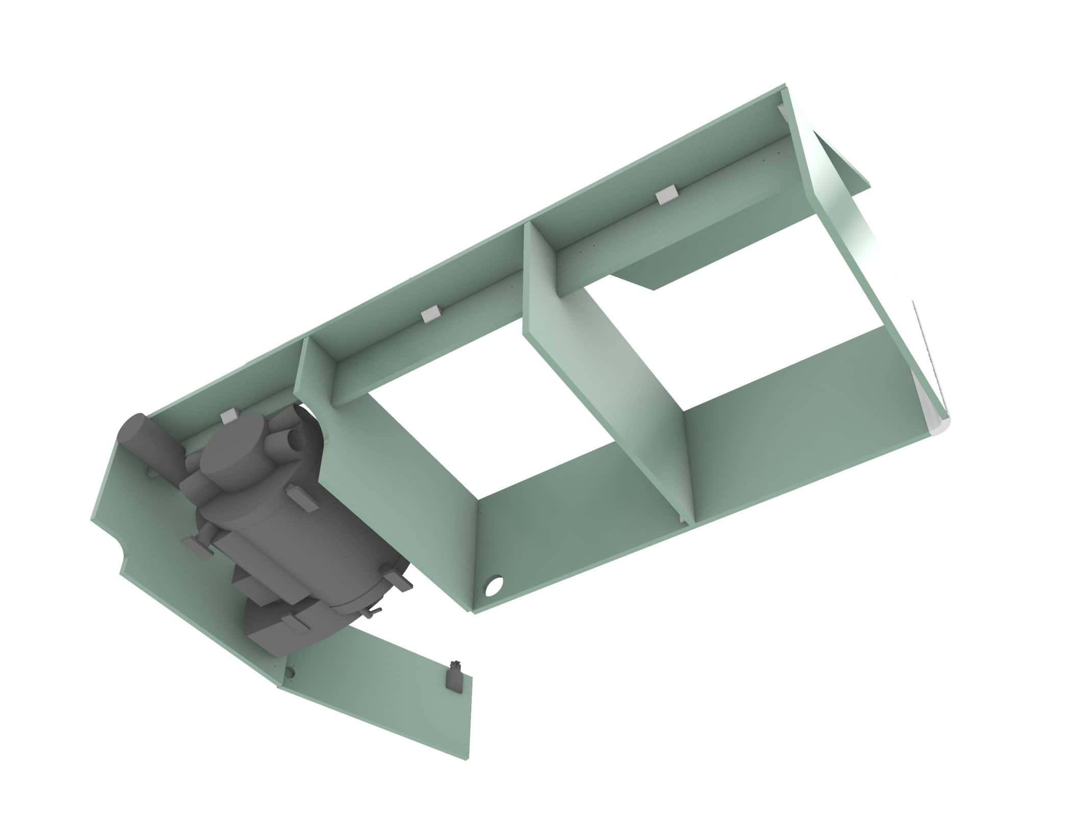 Bench seat Truma combi - 1766 x 690 x 360(h) mm - Image 5