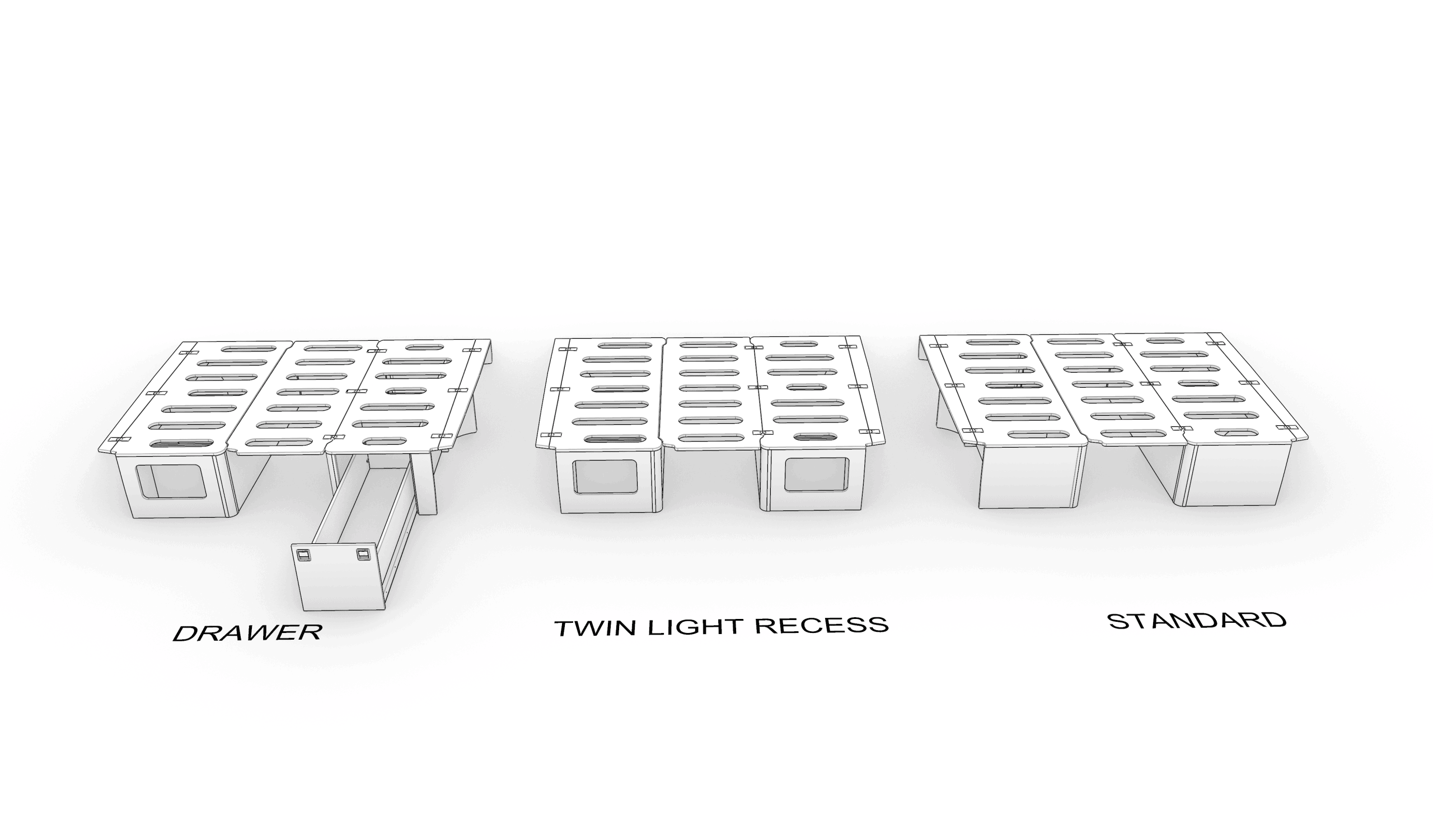 Sprinter And Crafter Folding Bench Bed System - Image 3